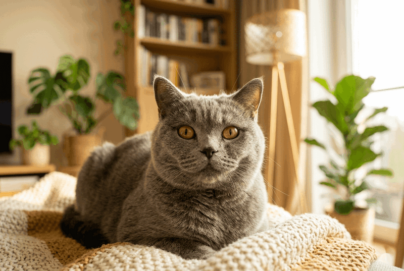британская короткошёрстная кошка для квартиры фото
