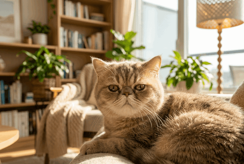 экзотическая короткошёрстная кошка для квартиры фото