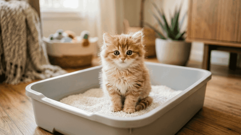 как приучить котёнка к лотку
