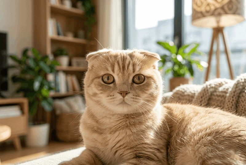 шотландская вислоухая кошка для квартиры фото